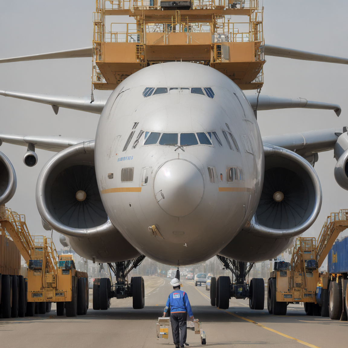 08033-1859867196-the rear of a (CHV3CPlane) style (Ilyushin Il-76) is being loaded with cargo and equipment, photo mid shot, fuselage, maintenanc.png